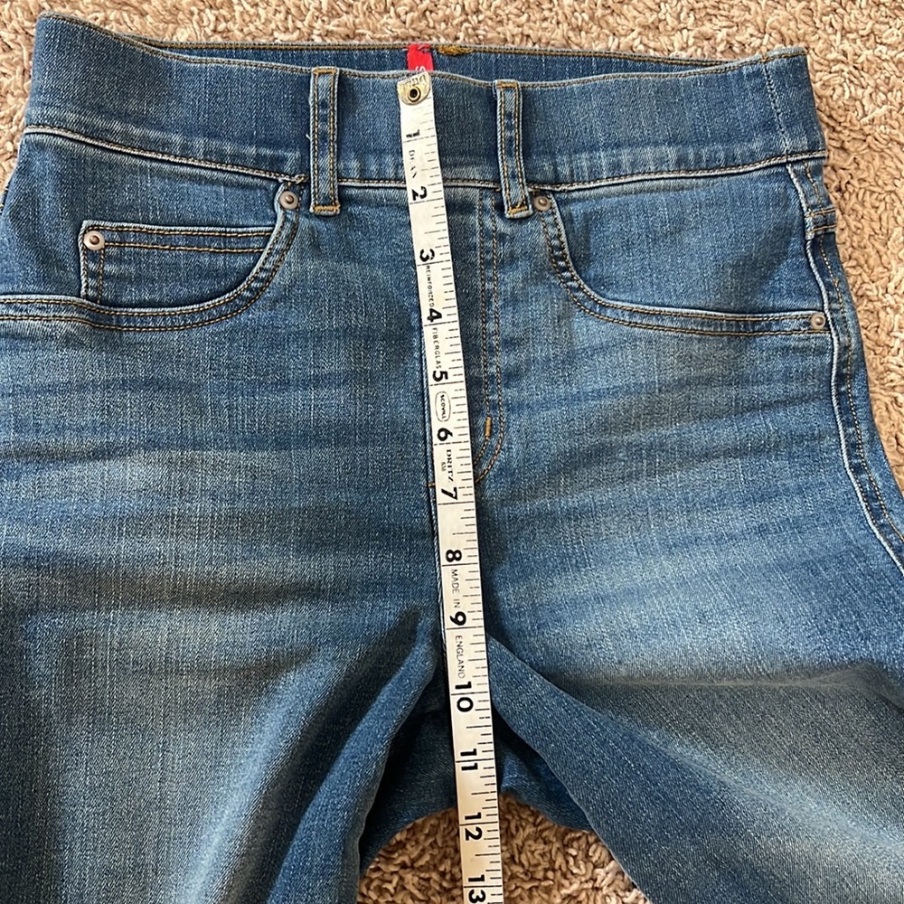Spanx Straight Leg Women Size XS Pull On Blue Denim Fades Stretchy Jeans‎ - Picture 8 of 11